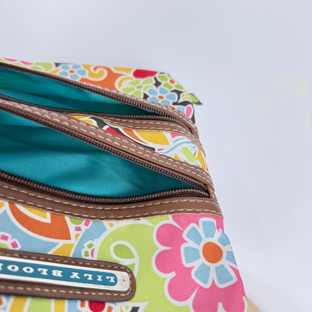 Lily Bloom Floral Print Crossbody Bag Multi Color Small Shoulder Bag/ Purse - Picture 12 of 12